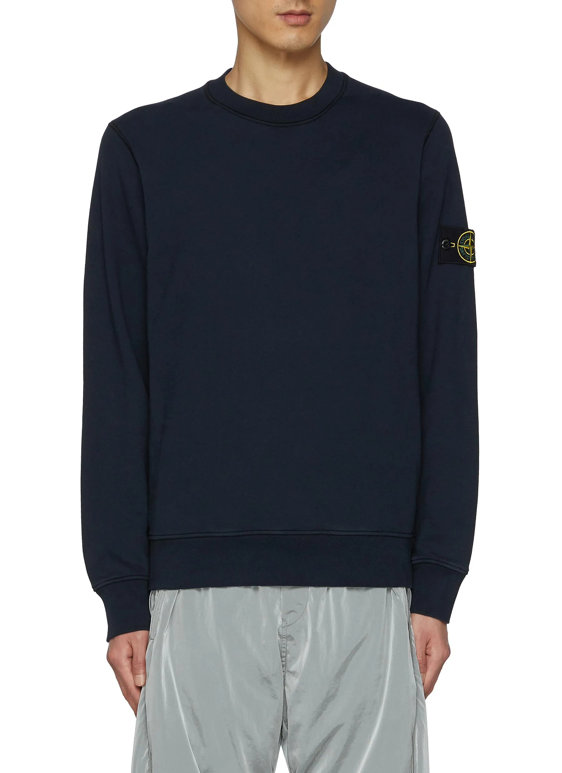 -----------STONE ISLAND  ---- ------------ ----Garment Dyed Cotton Fleece Sweatshirt --