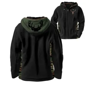 'Forest King' Men's 10-Point Buck Hoodie