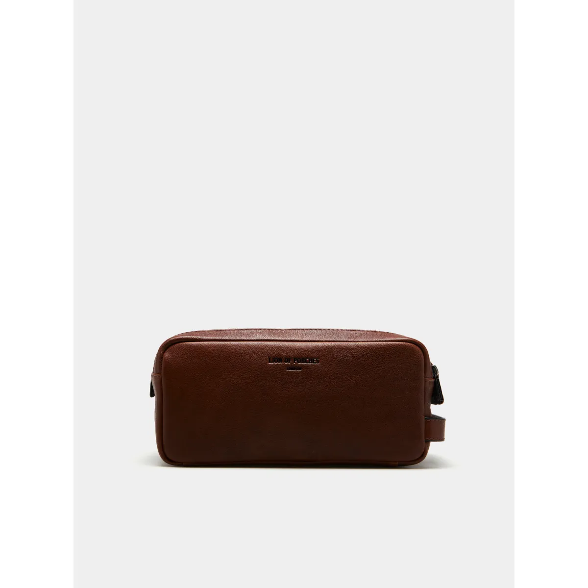 100% leather toiletry bag