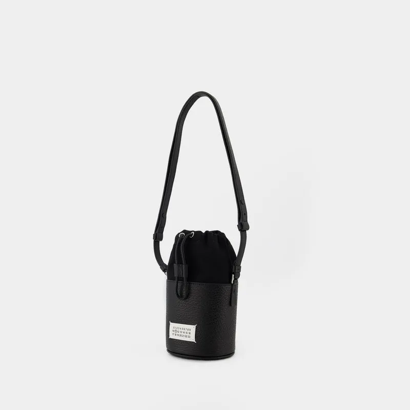 5Ac Mini Hobo Bag - Maison Margiela - Black - Leather