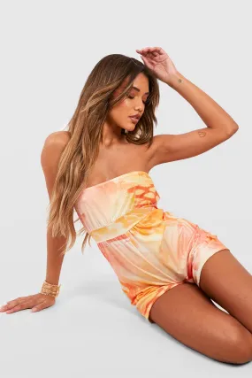 Abstract Bandeau Romper