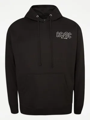 ACDC Black 50 Years Back Print Hoodie | Men | George at ASDA