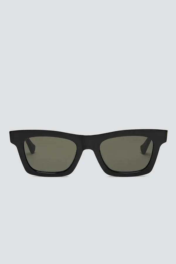 Acetate Krakow Sunglasses - Black