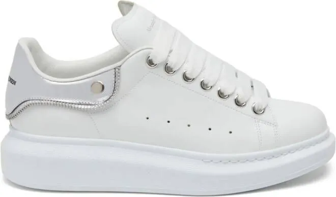 Alexander McQueen Oversized leather sneakers White