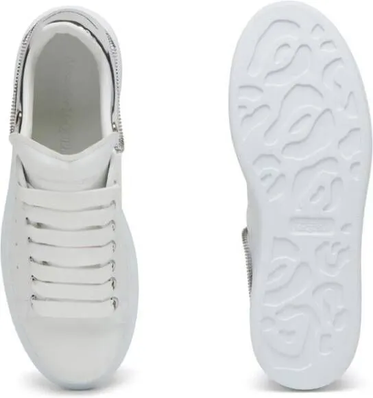 Alexander McQueen Oversized leather sneakers White