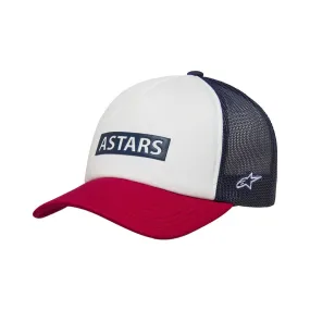 Alpinestars - Clarified Foam White Red Trucker Hat