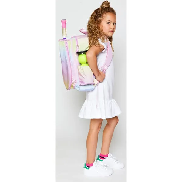 Ame & Lulu Little Love Tennis Backpack, Rainbow Sherbert