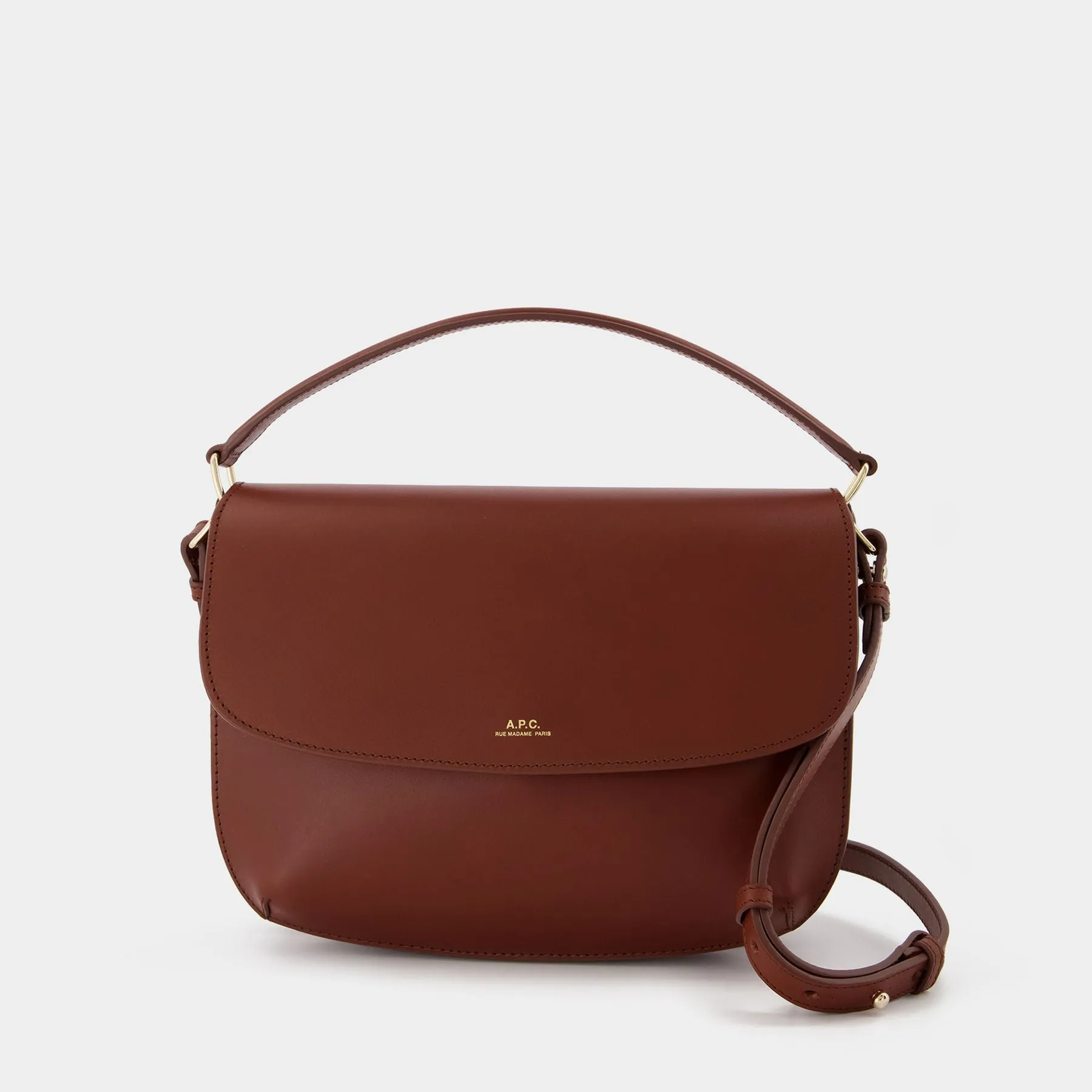 A.P.C.  Sarah Bag in Brown Leather