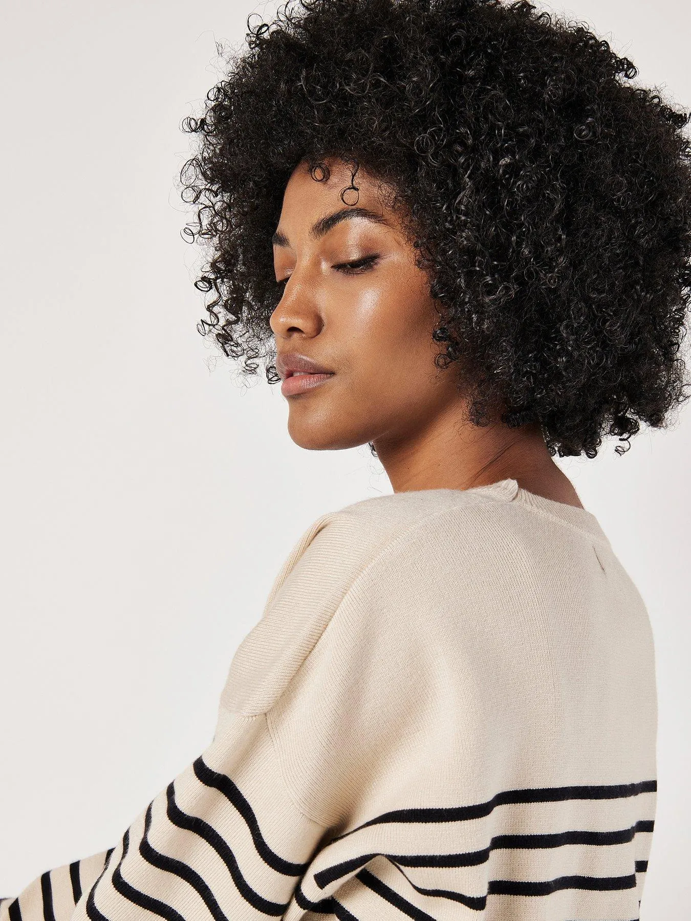 Apricot Model Stripe Tunic Jumper