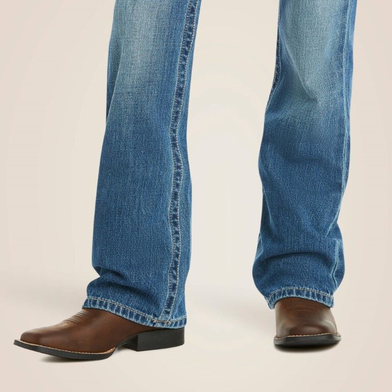 Ariat Boy's B4 Relaxed Boundary Boot Cut Jean in Dakota