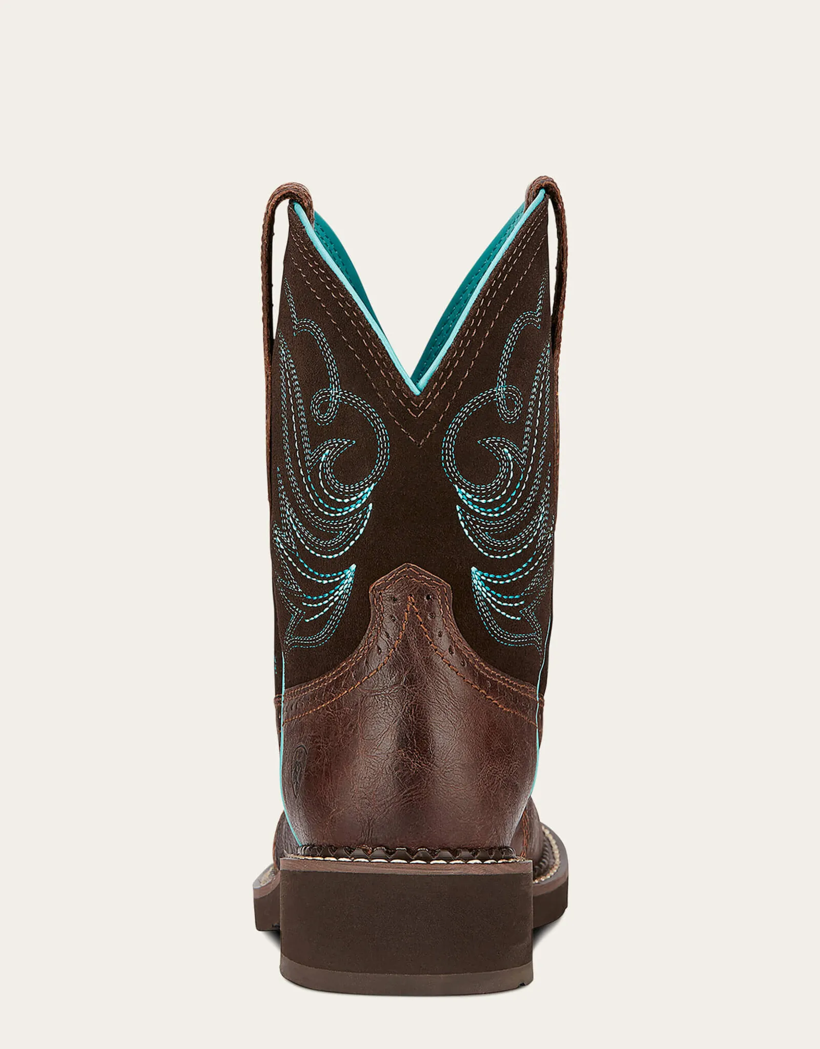 Ariat Dapper Royal Chocolate Heritage Round Toe Fat Baby Western Cowboy Boot