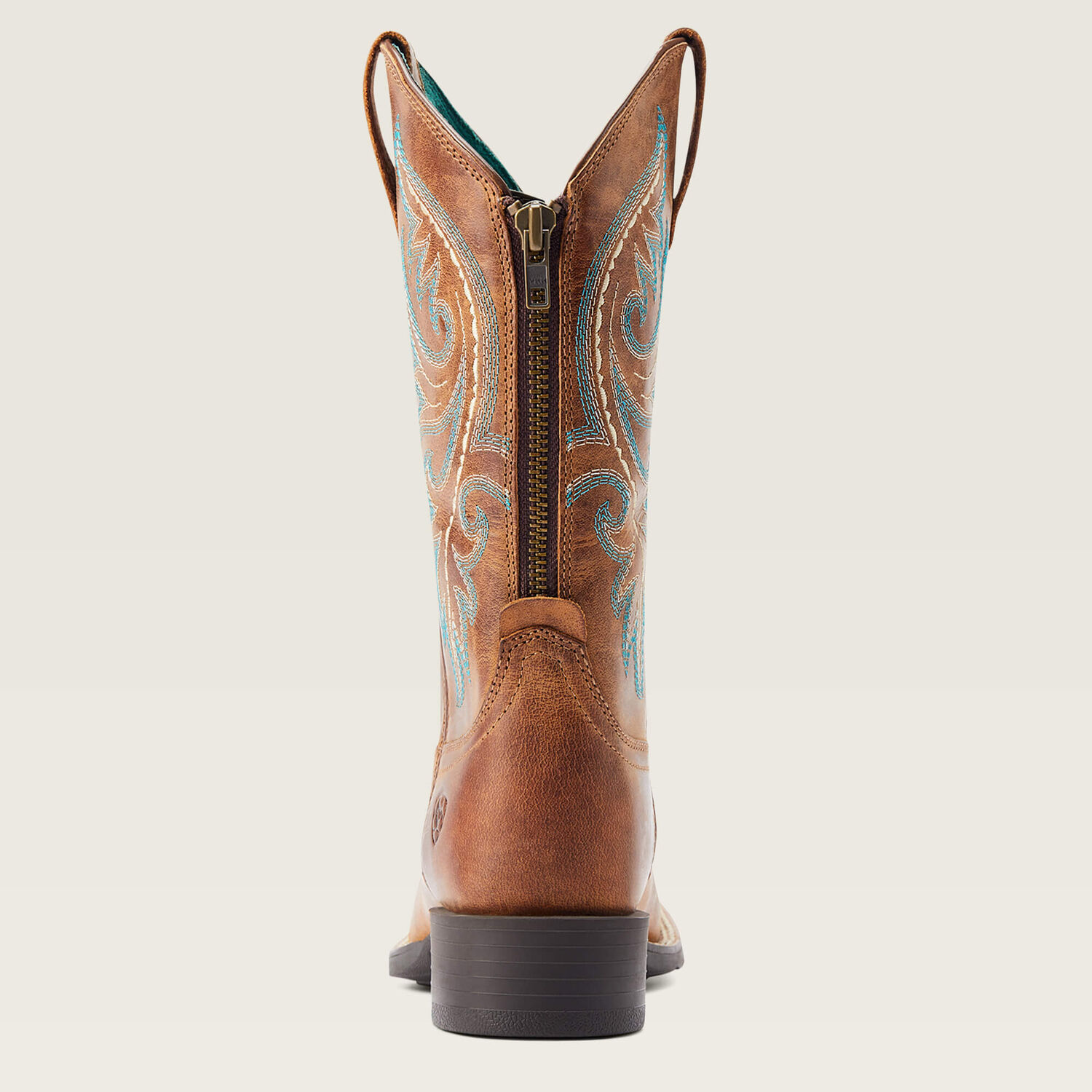 Ariat Women's Round Up Back Zip Western Boot in Desert Sand