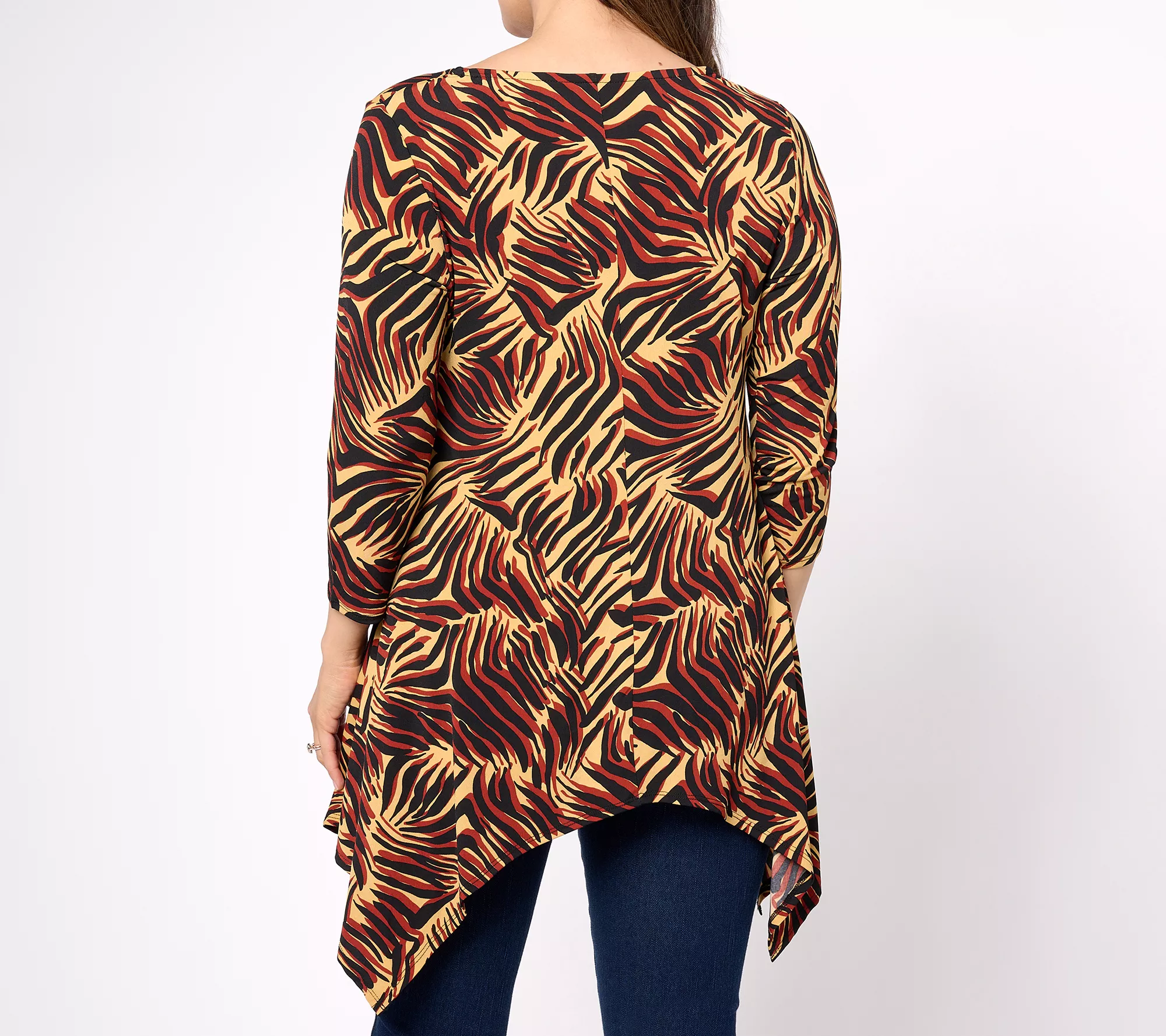 Attitudes by Renee Regular Como Jersey Dippy Tunic