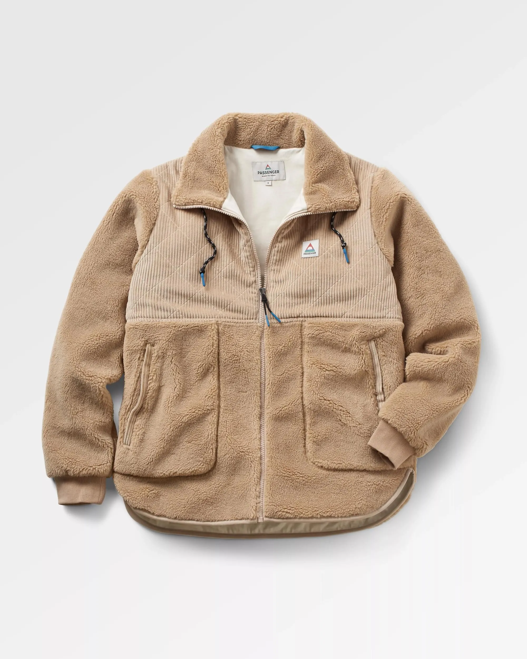 Awaken Recycled Deep-Pile Sherpa Fleece - Biscuit