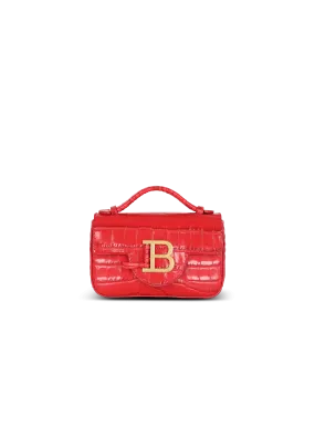 B-Buzz mini bag in crocodile-print leather