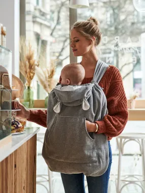 Baby Carrier Cover in Fleece - light grey