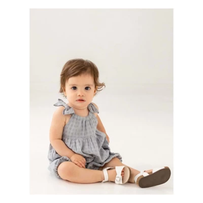 Baby Girls' Mabel + Honey Checkmate Sleeveless Romper