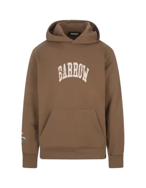 BARROW Brown Hoodie with Logo and Smile