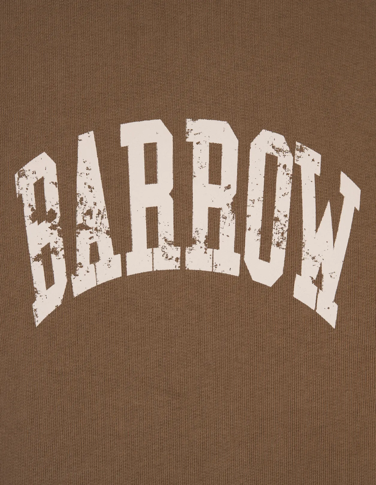 BARROW Brown Hoodie with Logo and Smile