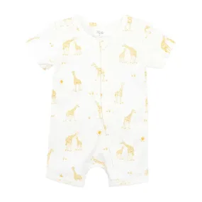 Bebe Giraffe Organic Short Sleeve Romper