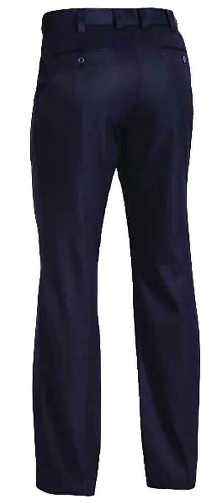 Bisley Workwear - Trouser - Permenant Press - Poly Viscose - Navy - BP6123D 77R