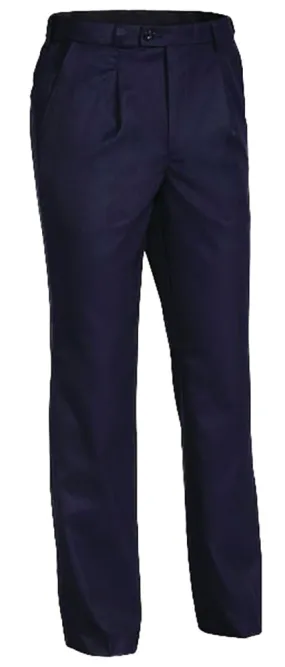 Bisley Workwear - Trouser - Permenant Press - Poly Viscose - Navy - BP6123D 77R