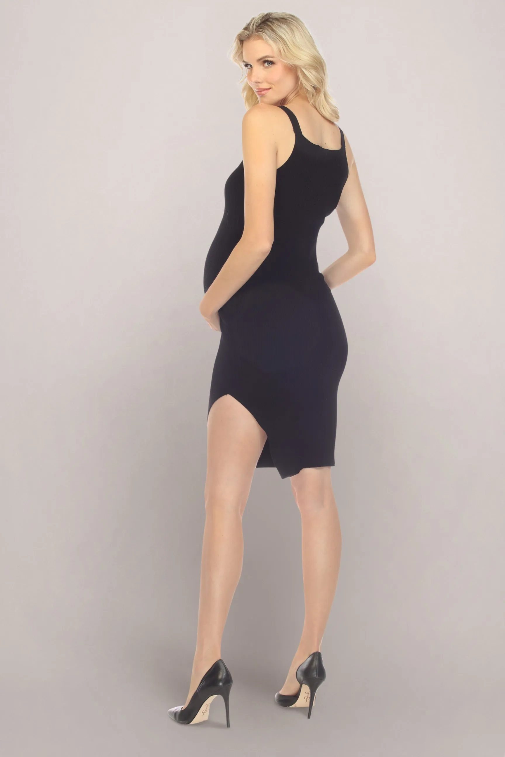 Black Sexy Maternity Cocktail Dress