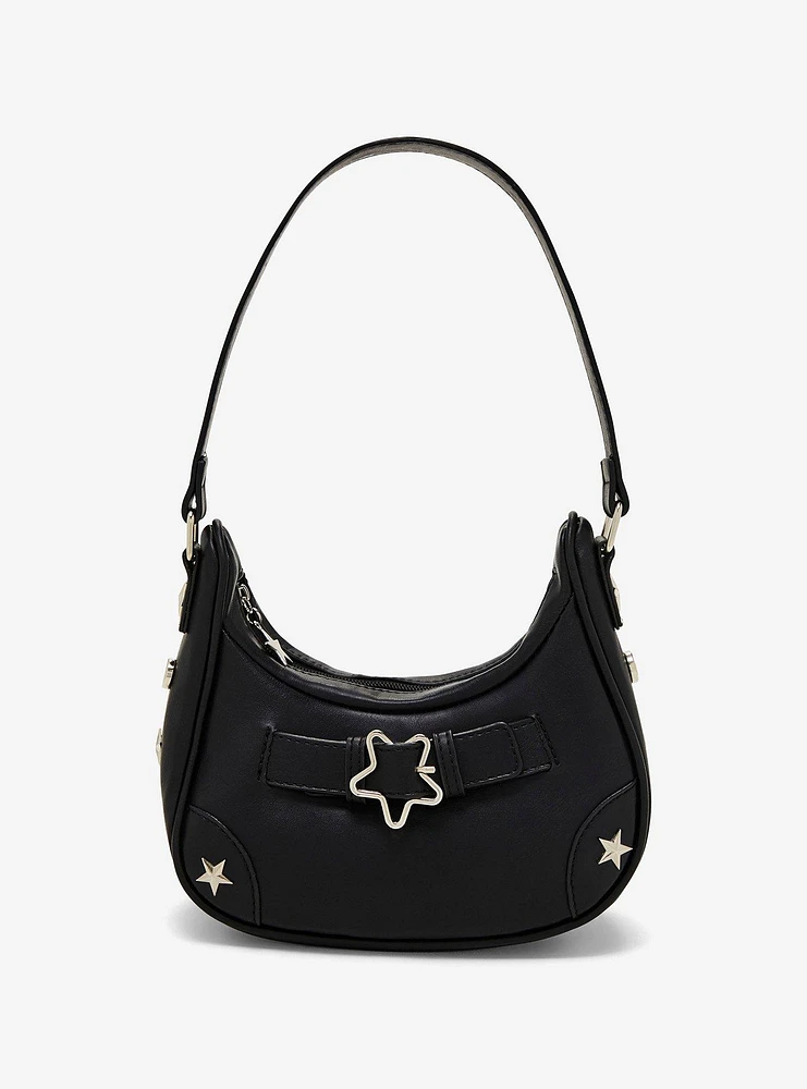 Black Star Buckle Shoulder Bag