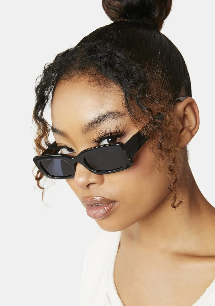 Black Supernova Rectangle Sunglasses-