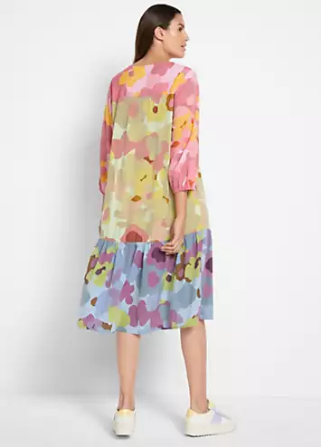 bonprix Cropped Sleeve Printed Tunic Dress | Grattan