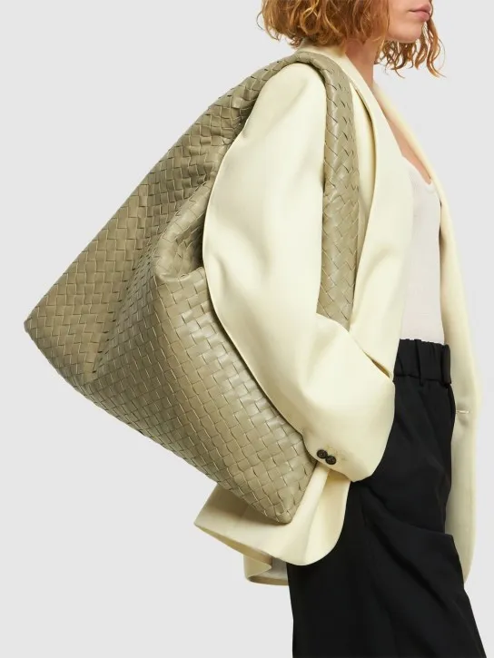 Bottega Veneta   Large Hop leather shoulder bag 