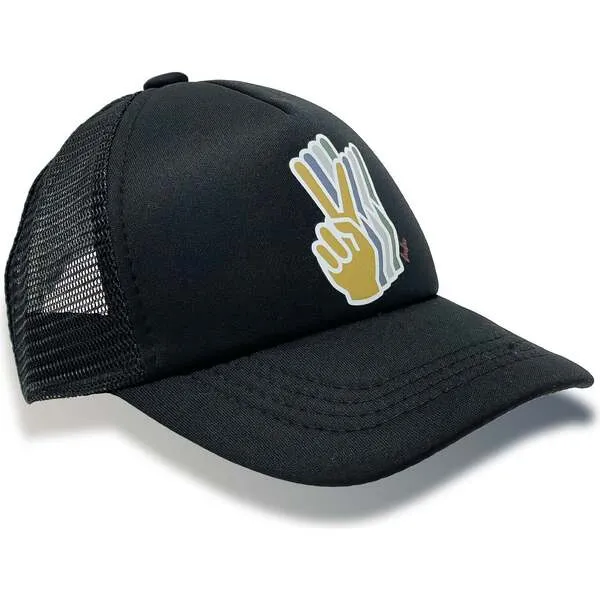 Bubu Peace Hand Hat, Black