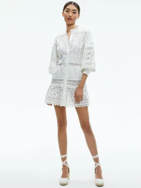 CAILIN TUNIC TIERED MINI DRESS