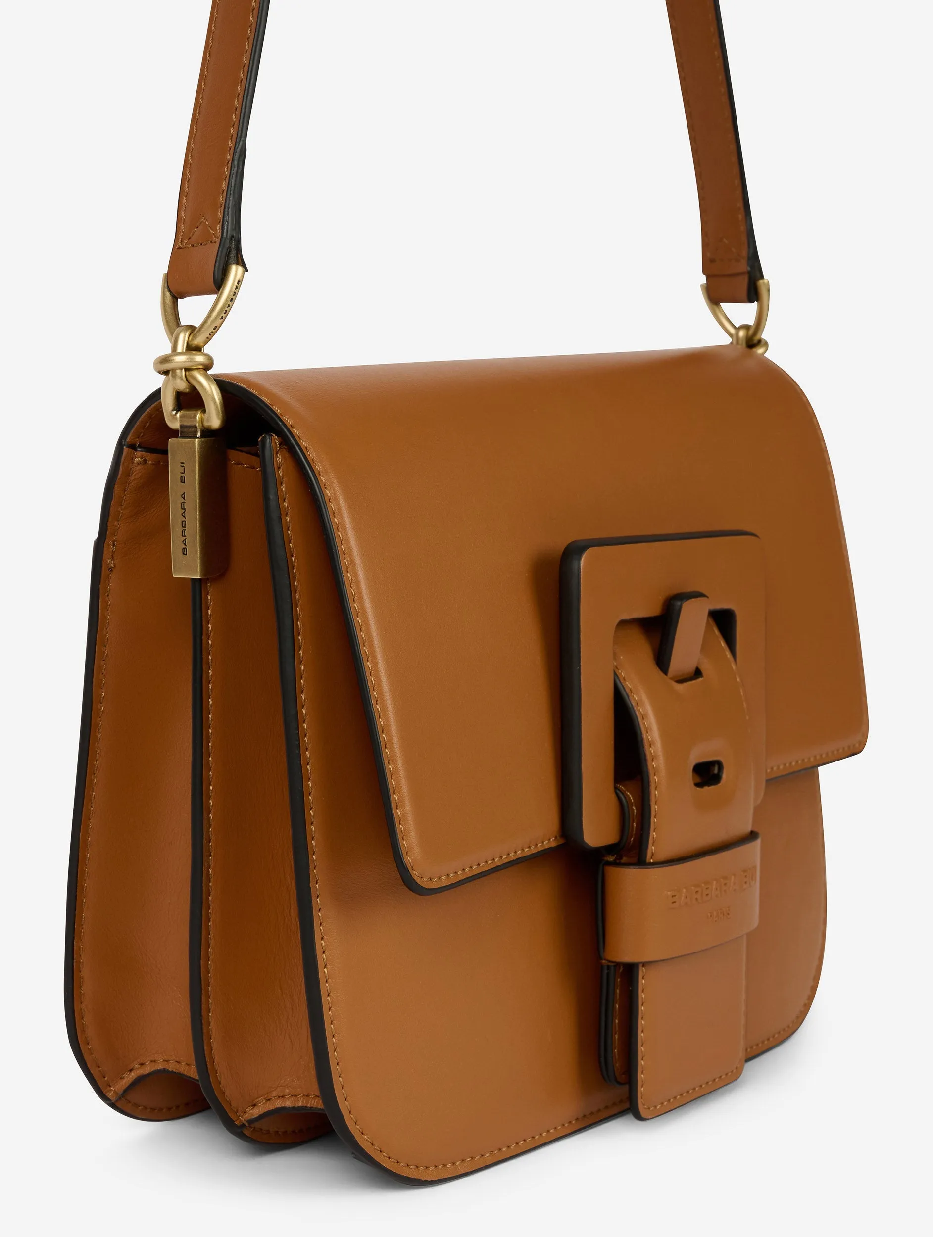 Caramel leather Touch Me bag