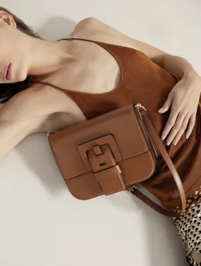 Caramel leather Touch Me bag