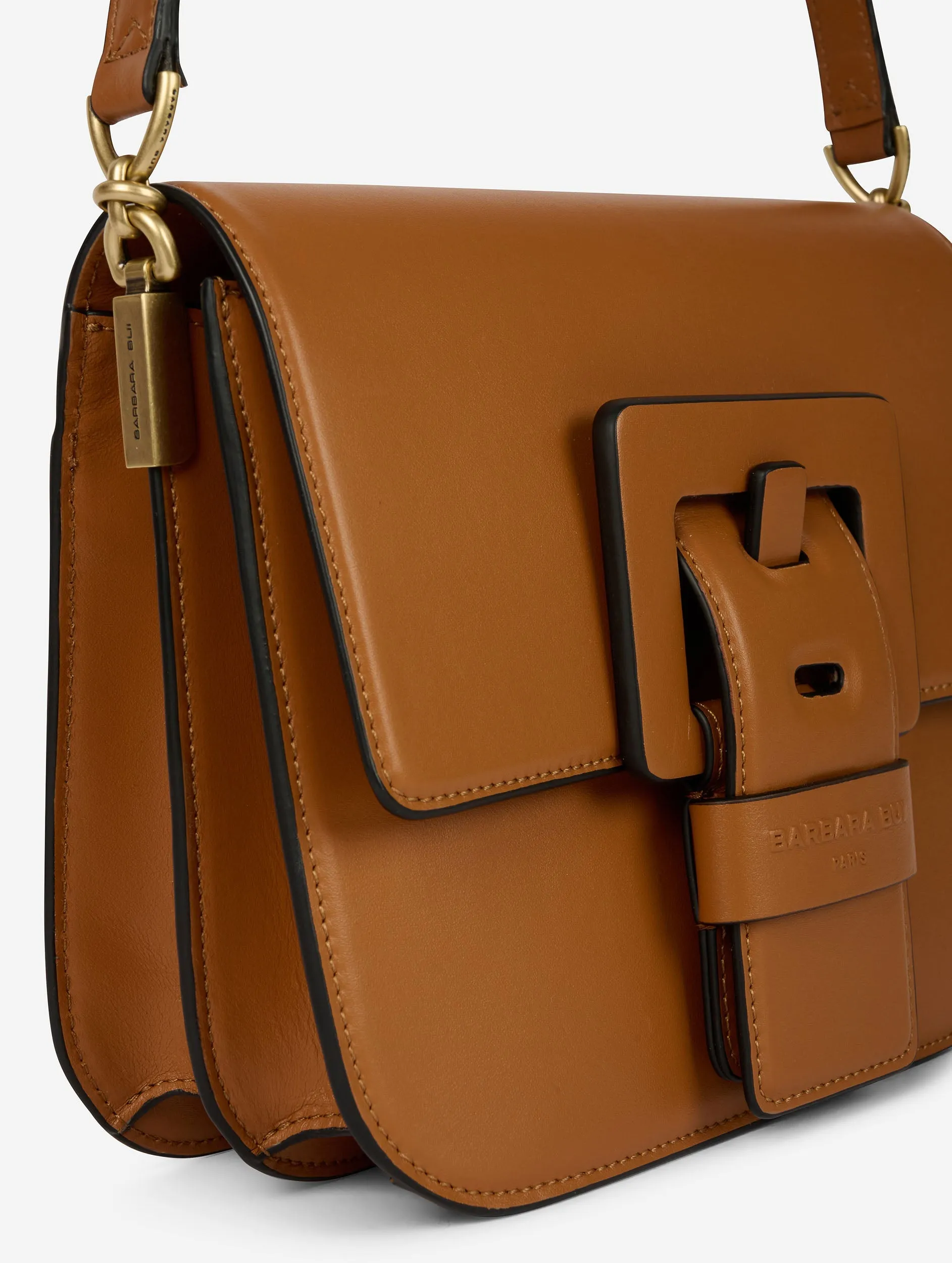 Caramel leather Touch Me bag