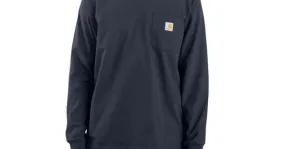 Carhartt Workwear Pocket Long Sleeve T-Shirt - Navy, XXLarge