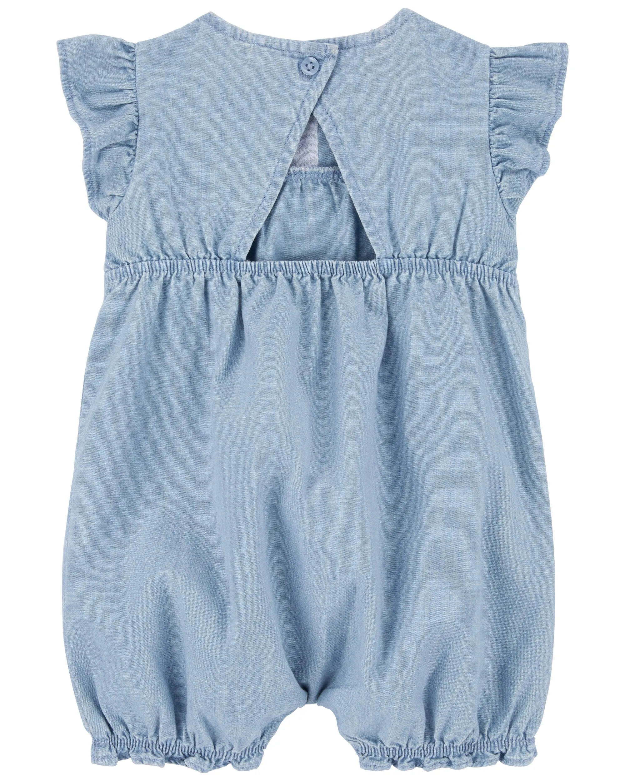 Carter's / OshKosh Baby Chambray Flutter Romper