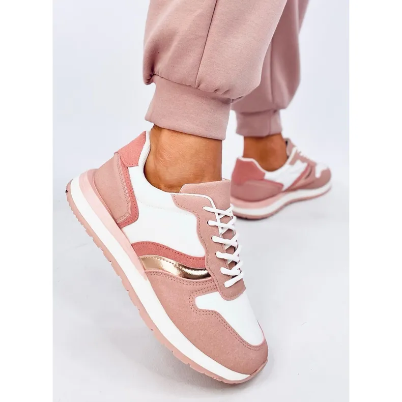 Carthy Pink women's sneakers white