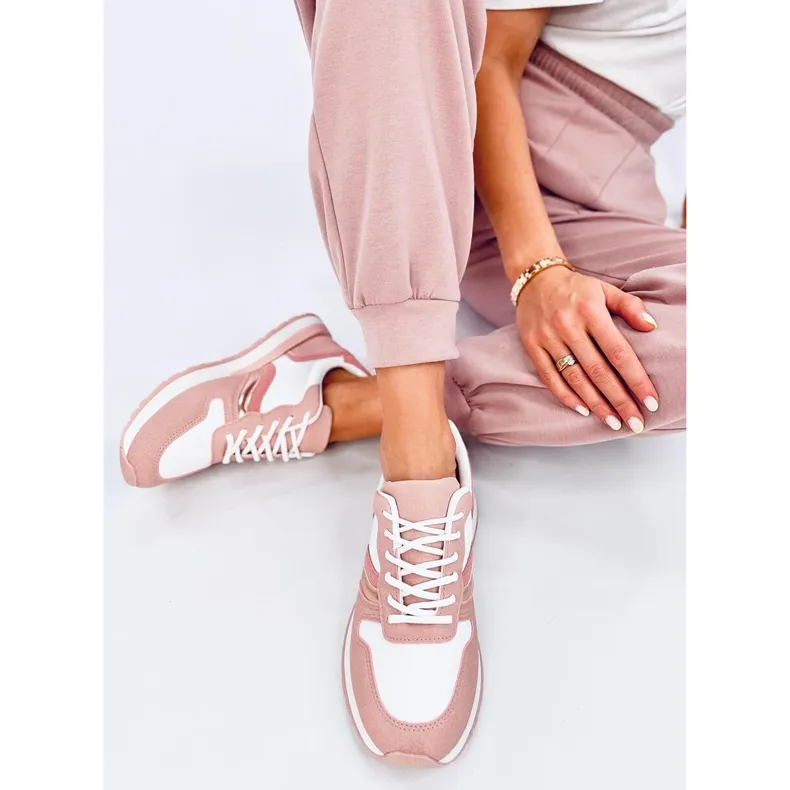 Carthy Pink women's sneakers white