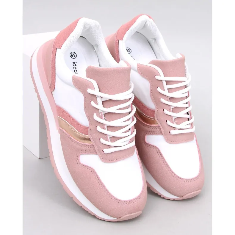 Carthy Pink women's sneakers white