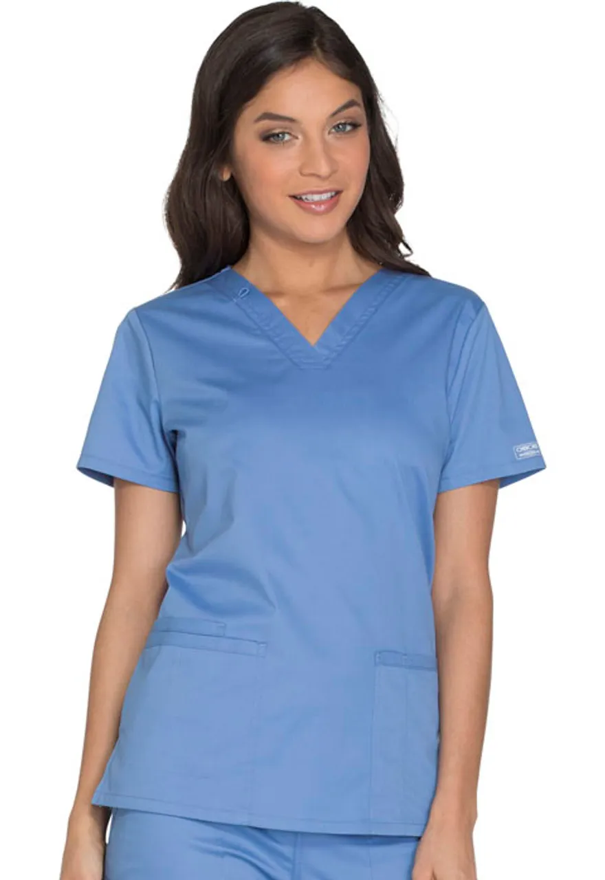 Cherokee Workwear Cherokee Workwear Core Stretch Women's V-Neck Top #WW630