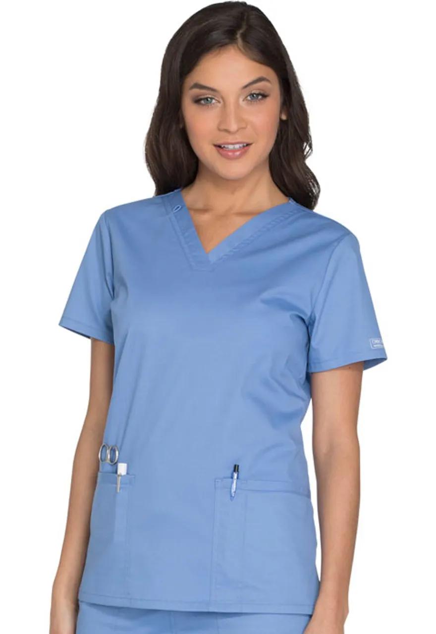 Cherokee Workwear Cherokee Workwear Core Stretch Women's V-Neck Top #WW630