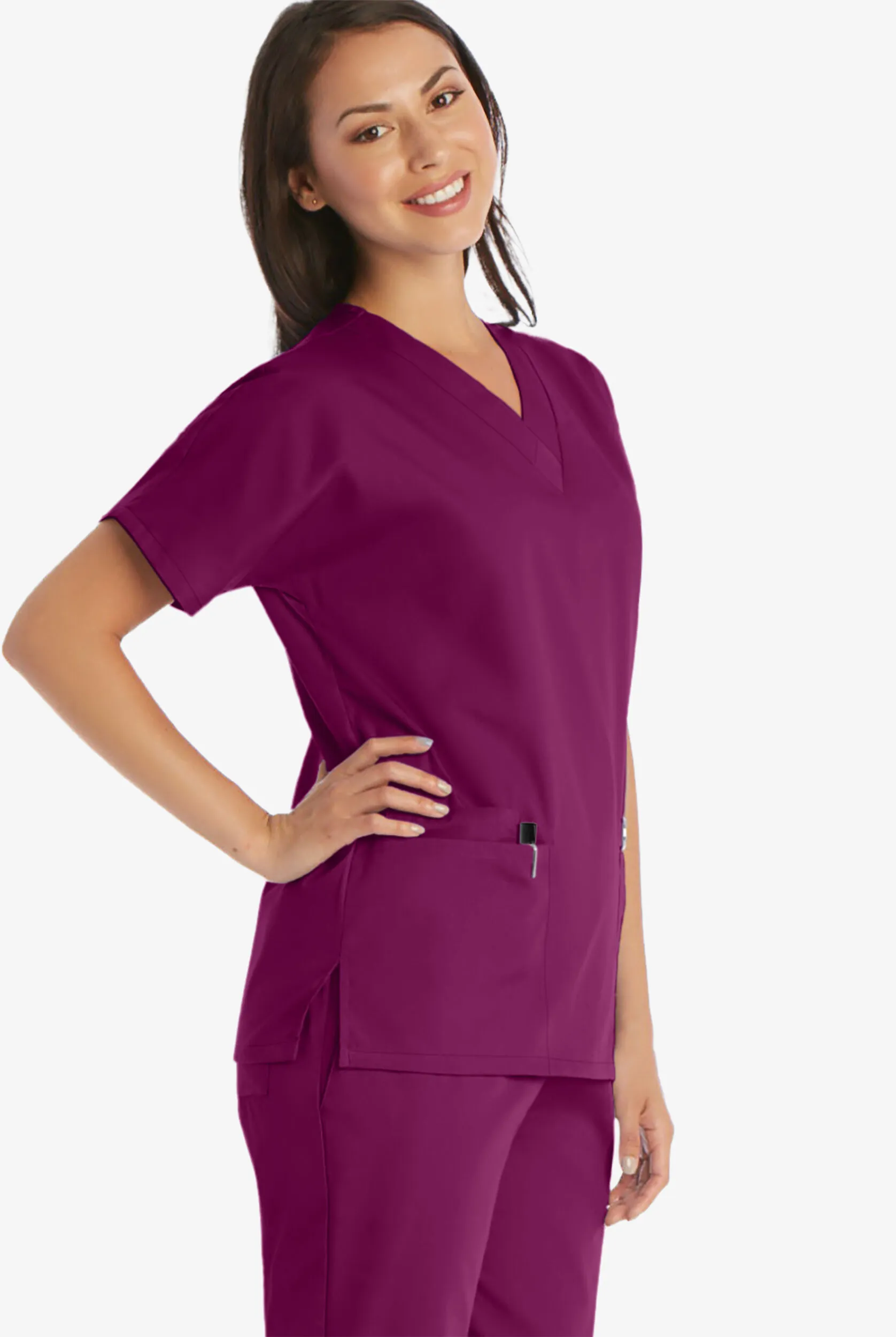 Cherokee Workwear Women's 3-Pocket V-Neck Scrub Top