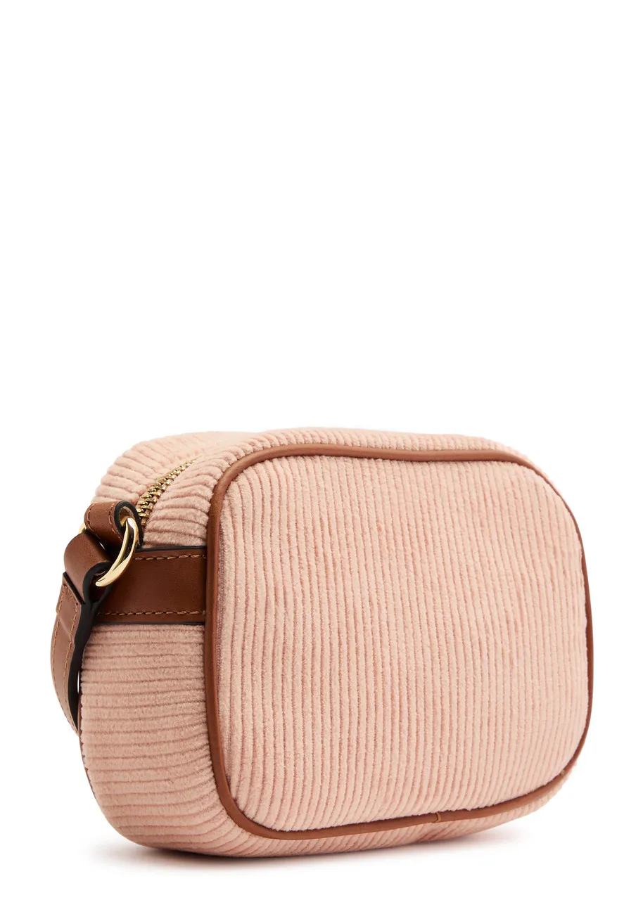 CHLOE KIDS Logo corduroy cross-body bag  -                         -                     -                