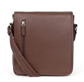 Chocolate cowhide leather bag 461326