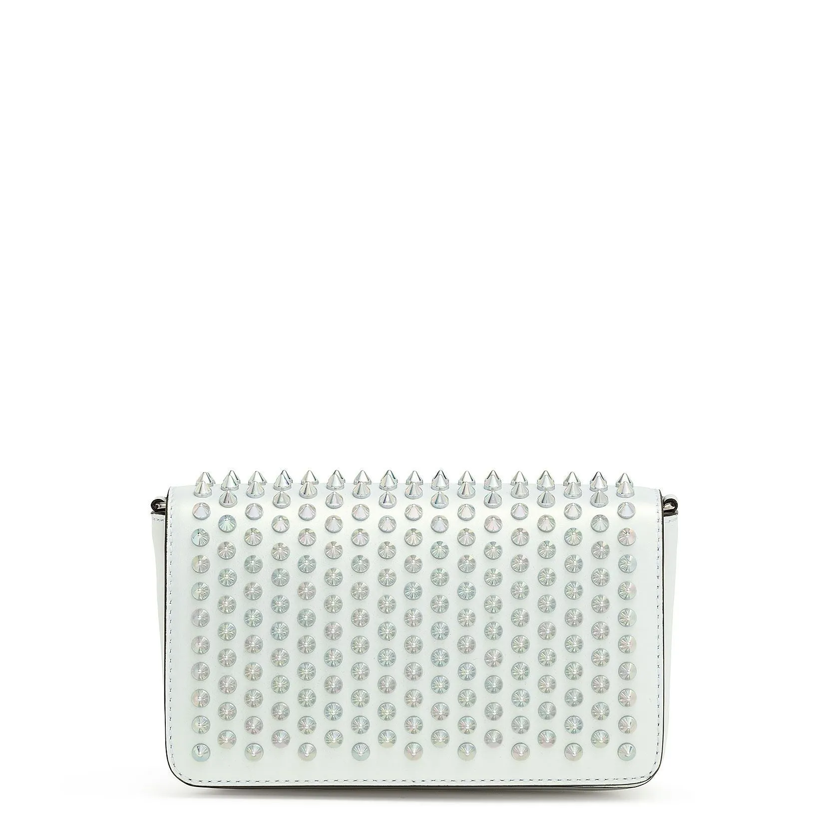 Christian Louboutin Zoompouch calf leather spikes and crystal bag