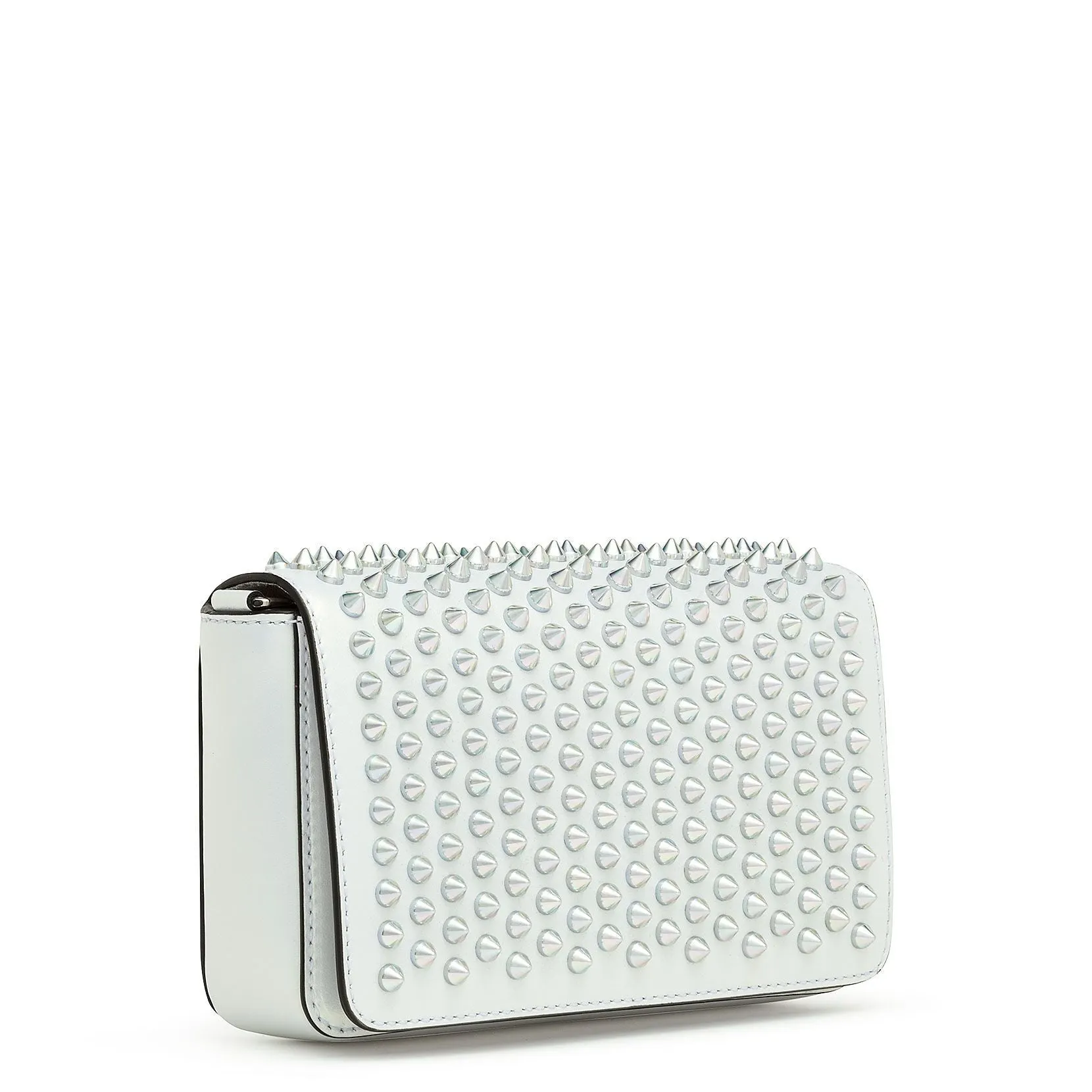 Christian Louboutin Zoompouch calf leather spikes and crystal bag