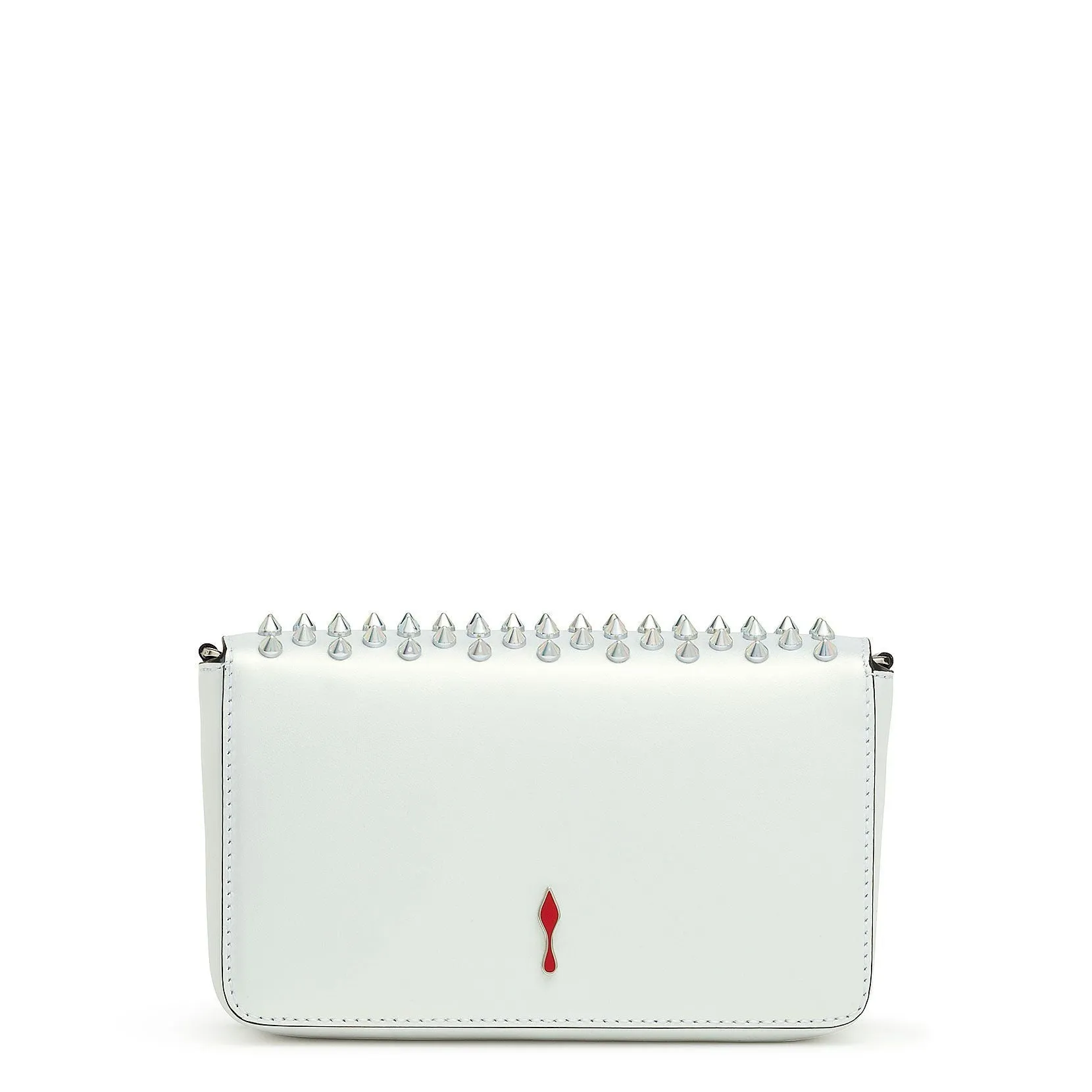 Christian Louboutin Zoompouch calf leather spikes and crystal bag