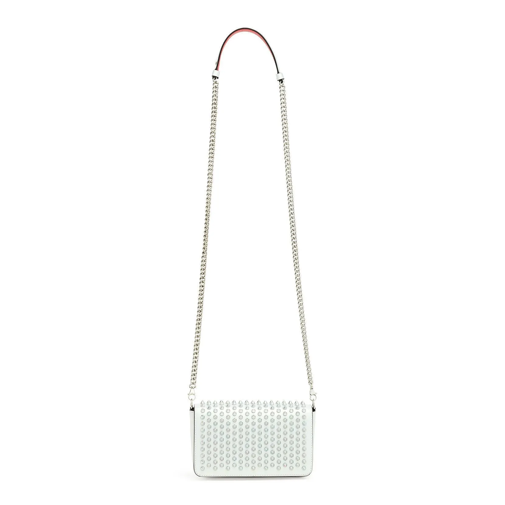 Christian Louboutin Zoompouch calf leather spikes and crystal bag